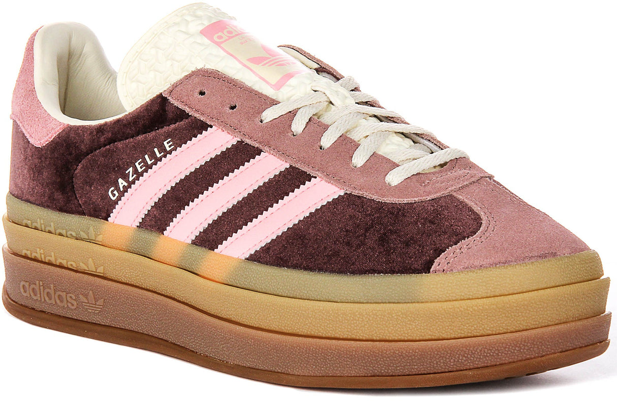 Adidas Gazelle Bold W In Brown Pink For Women