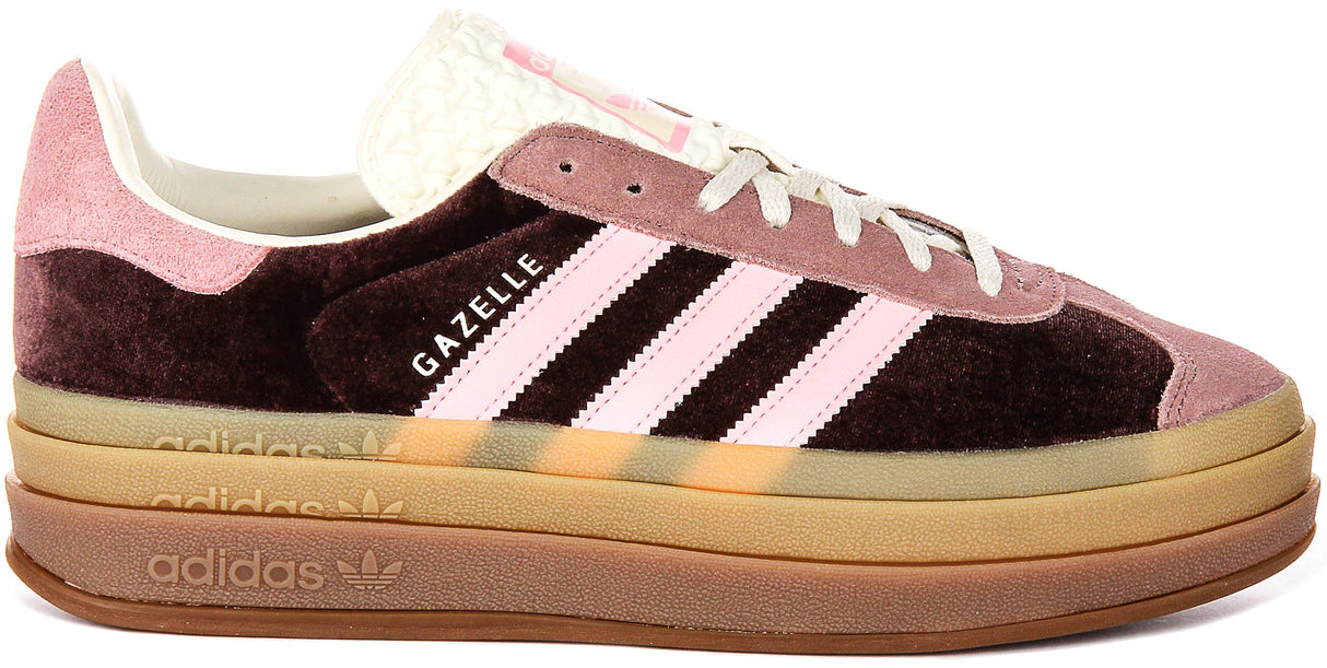 Adidas Gazelle Bold W In Brown Pink For Women